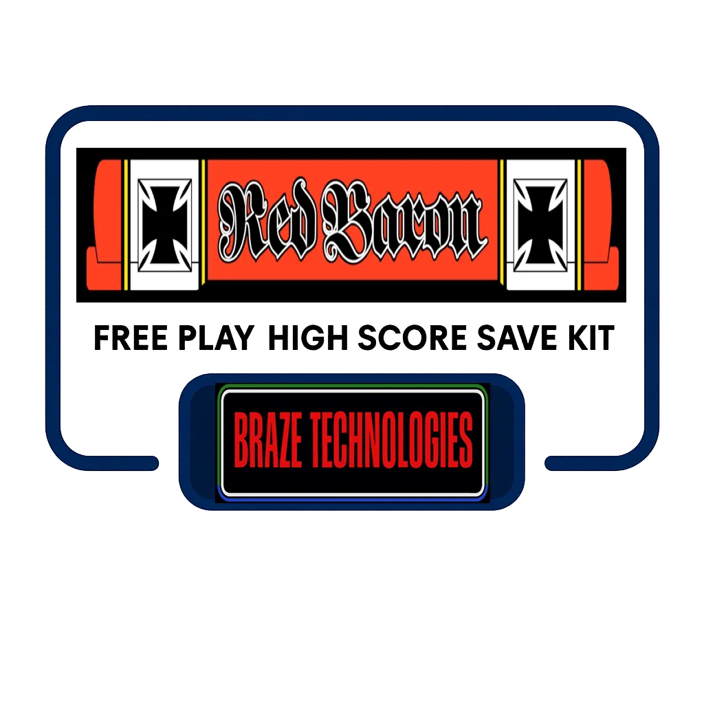 Braze Red Baron Free Play and High Score Save Kit Braze Red Baron Free Play and High Score Save Kit