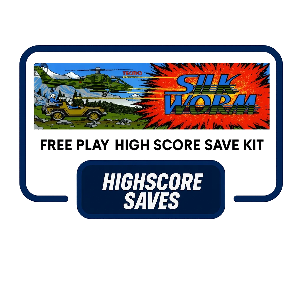 Silk Worm Free Play and High Score Save Kit