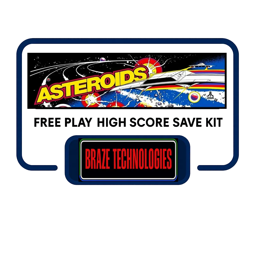 Braze Asteroids Free Play High Score Save Kit Braze Asteroids Free Play High Score Save Kit