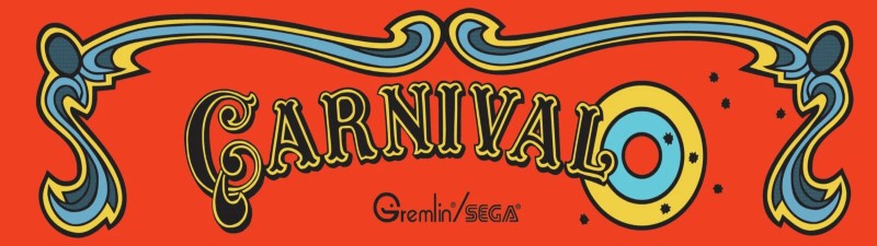 Carnival Free Play and High Score Save Kit arcade marquee