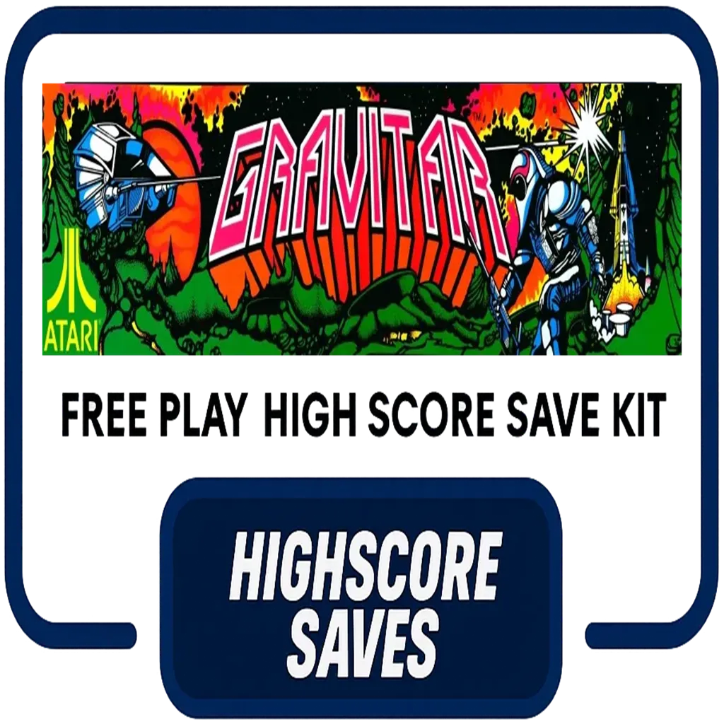 Gravitar Free Play and High Score Save Kit