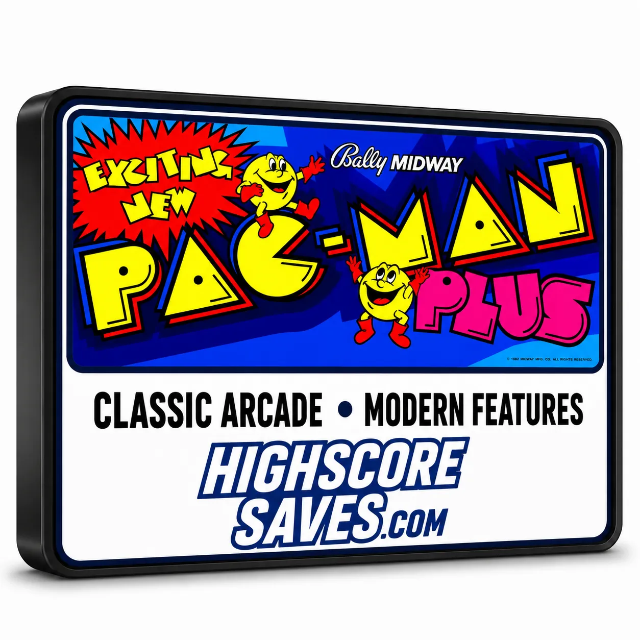 Pacman Plus Free Play and High Score Save Kit