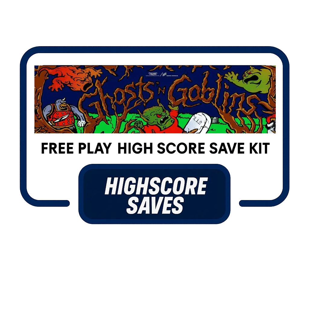 Ghosts 'N Goblins Free Play and High Score Save Kit Ghosts 'N Goblins Free Play and High Score Save Kit