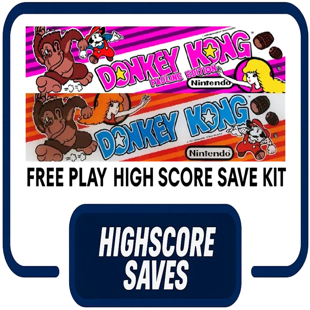Donkey Kong | Pauline Edition Free Play and High Score Save Kit