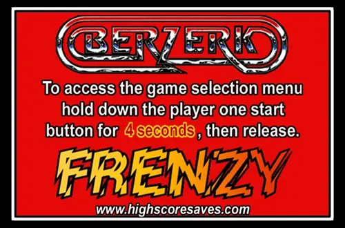 Berzerk | Frenzy Instruction Magnet Berzerk | Frenzy Instruction Magnet