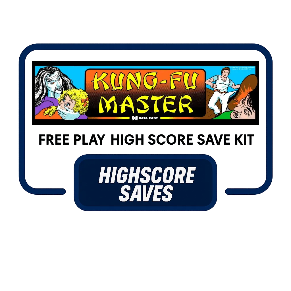 Kung Fu Master Free Play and High Score Save Kit