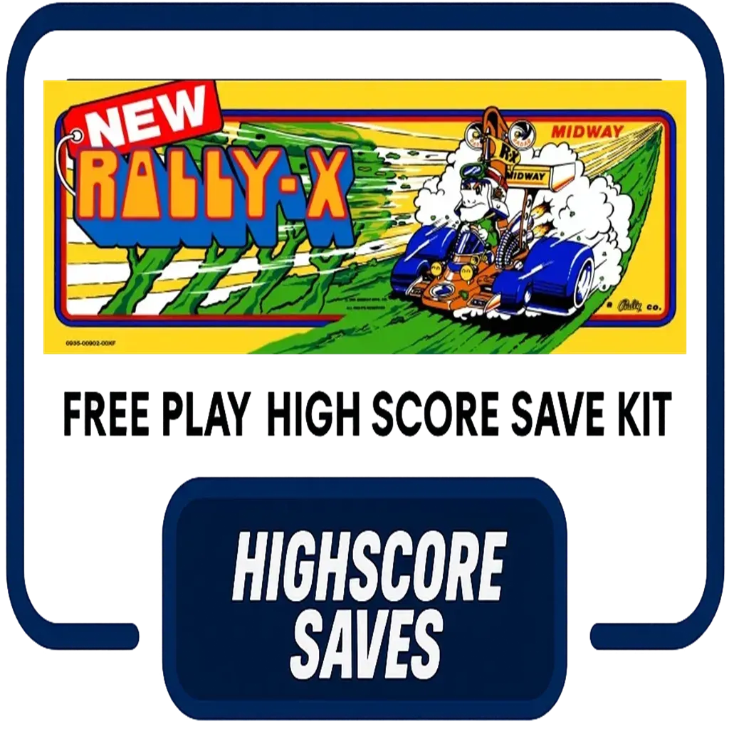 Rally X | New Rally X Multigame Free Play and High Score Save Kit