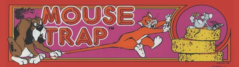 Mouse Trap Free Play and High Score Save Kit installation guide marquee