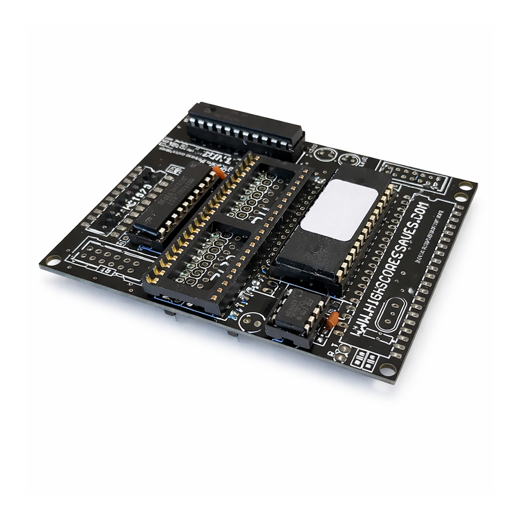Free Play and High Score Save Kit PCB for Capcom 1942 arcade board with non volatile high score saving and free play functionality