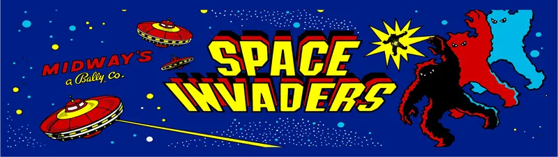 Space Invaders Multigame Free Play and High Score Save Kit installation guide marquee