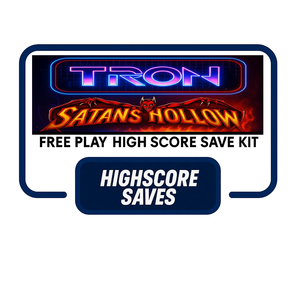 Tron | Satans Hollow Multigame Free Play and High Score Save Kit Tron | Satans Hollow Multigame Free Play and High Score Save Kit