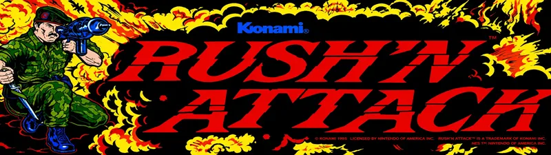 Rush'n Attack and Green Beret Free Play and High Score Save Kit installation guide marquee