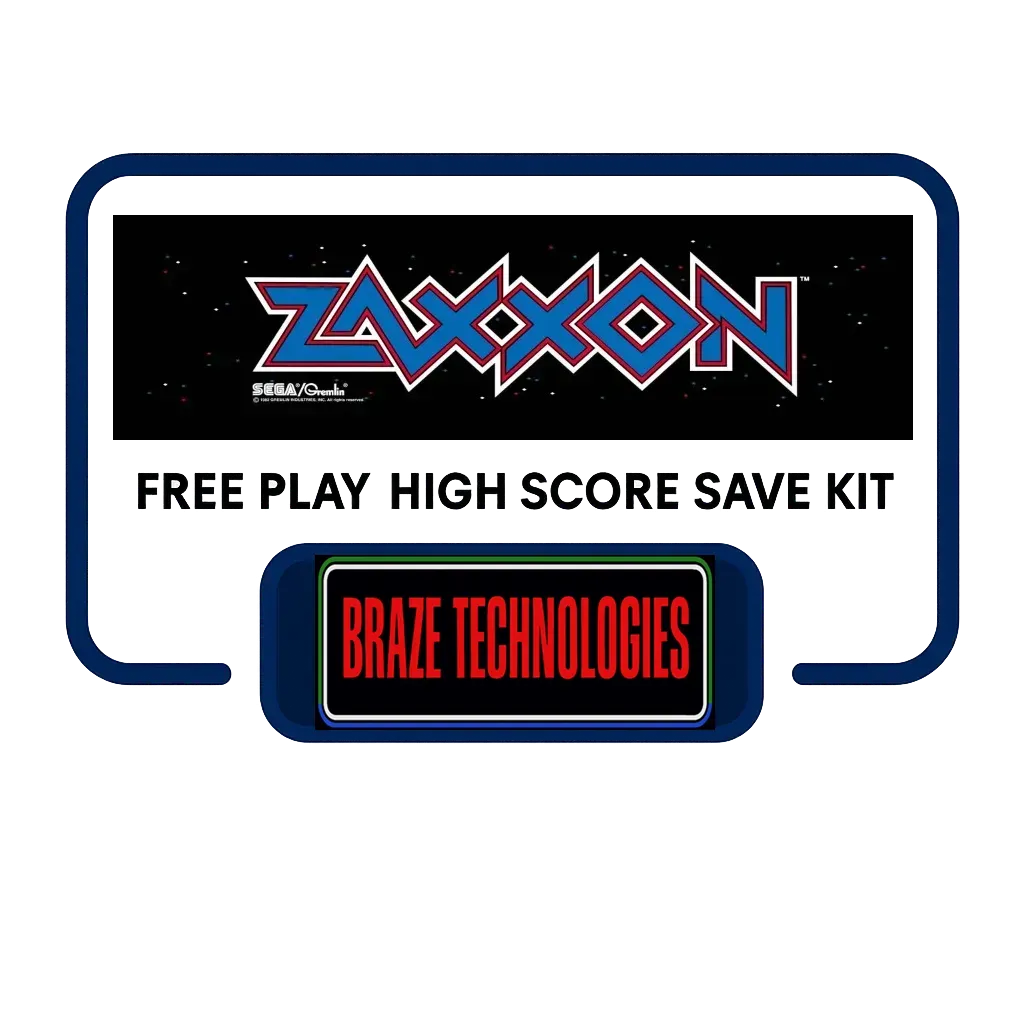 Braze Zaxxon Free Play and High Score Save Kit