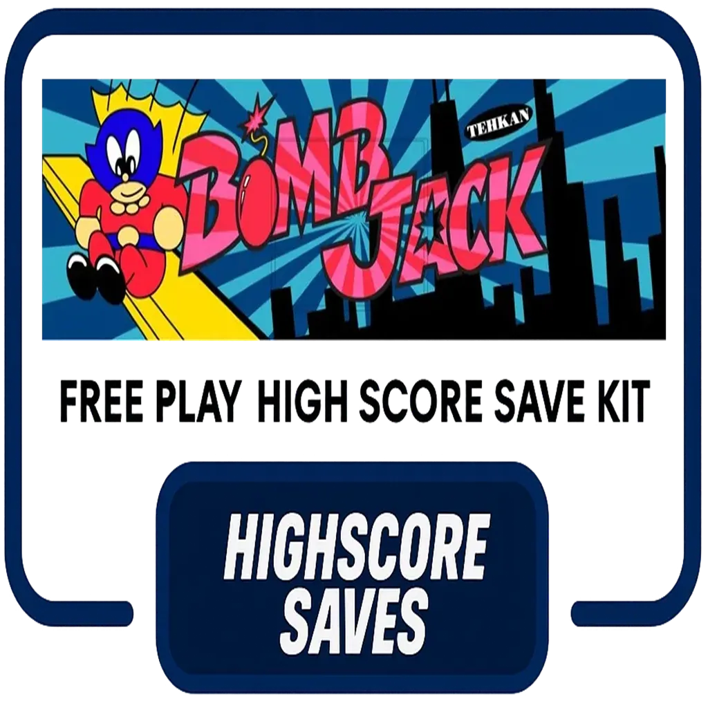 Bomb Jack Free Play and High Score Save Kit