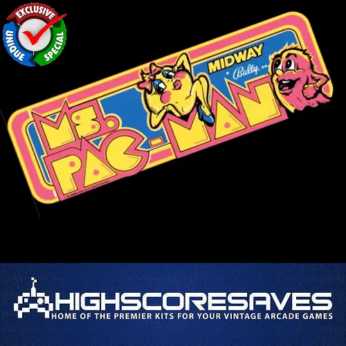 Ms Pacman Free Play and High Score Save Kit Ms Pacman Free Play and High Score Save Kit