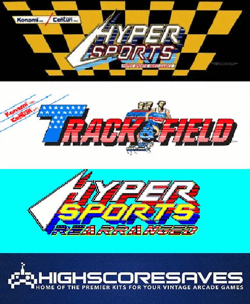 Hyper Sports | Track and Field | Rearranged Multigame Free Play and High Score Save Kit Hyper Sports | Track and Field | Rearranged Multigame Free Play and High Score Save Kit