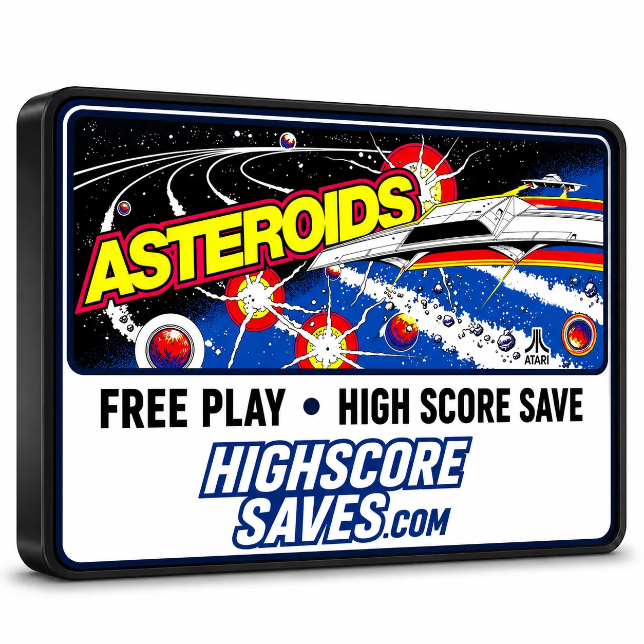 Asteroids Free Play and High Score Save Kit