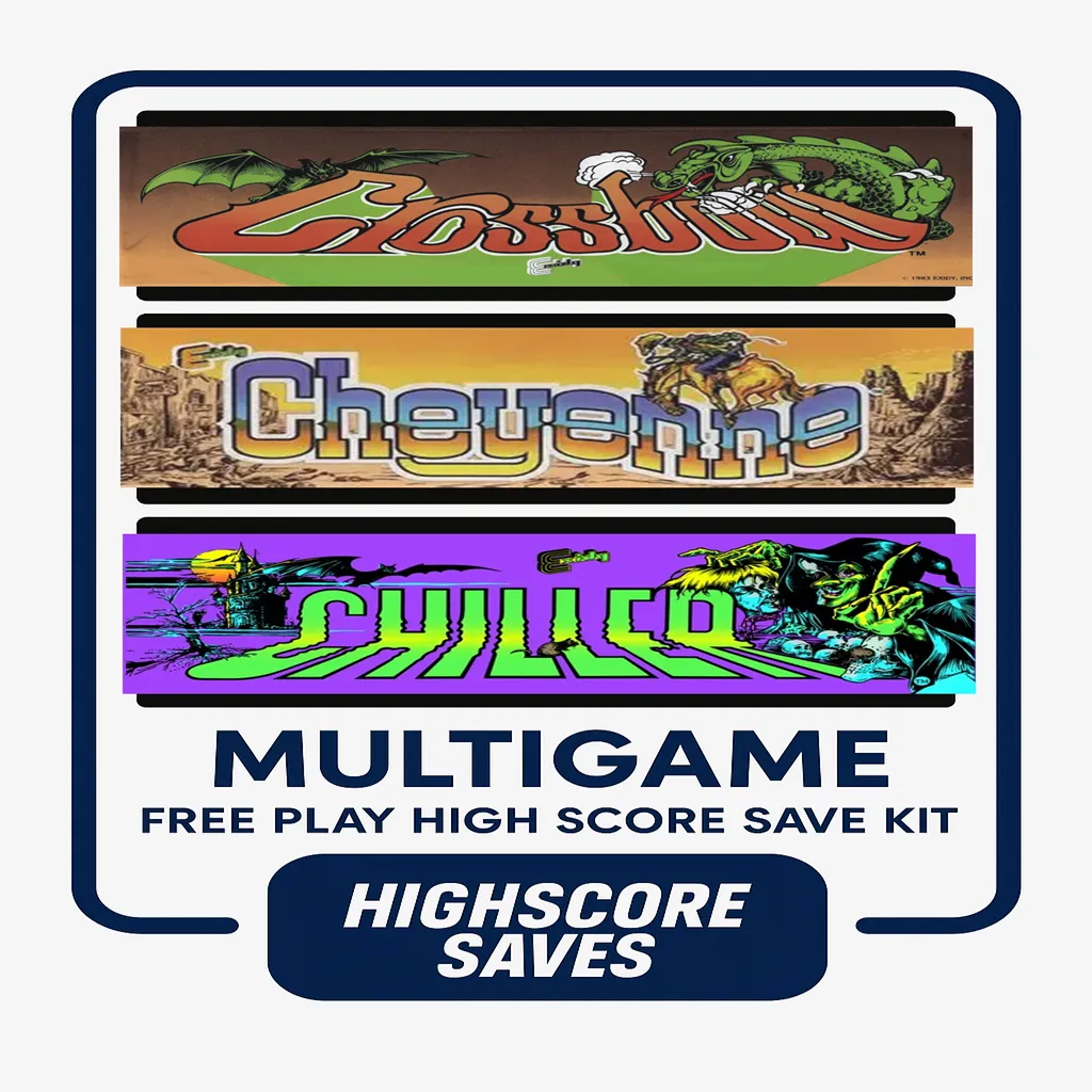 Exidy 440 Multigame Free Play and High Score Save Kit