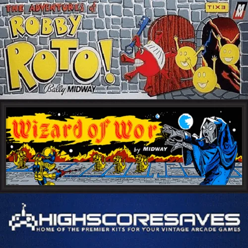 Robby Roto | Wizard of Wor Multigame Free Play and High Score Save Kit Robby Roto | Wizard of Wor Multigame Free Play and High Score Save Kit