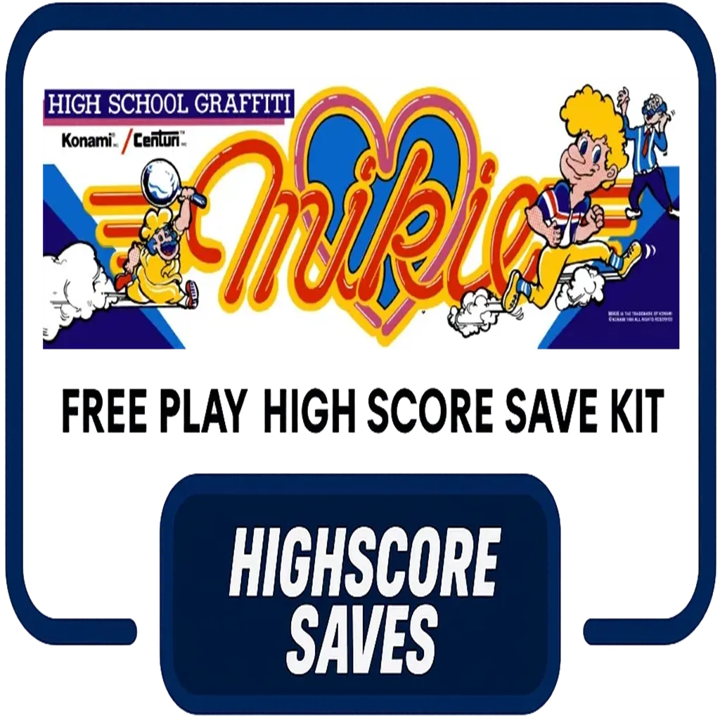 Mikie Free Play and High Score Save Kit