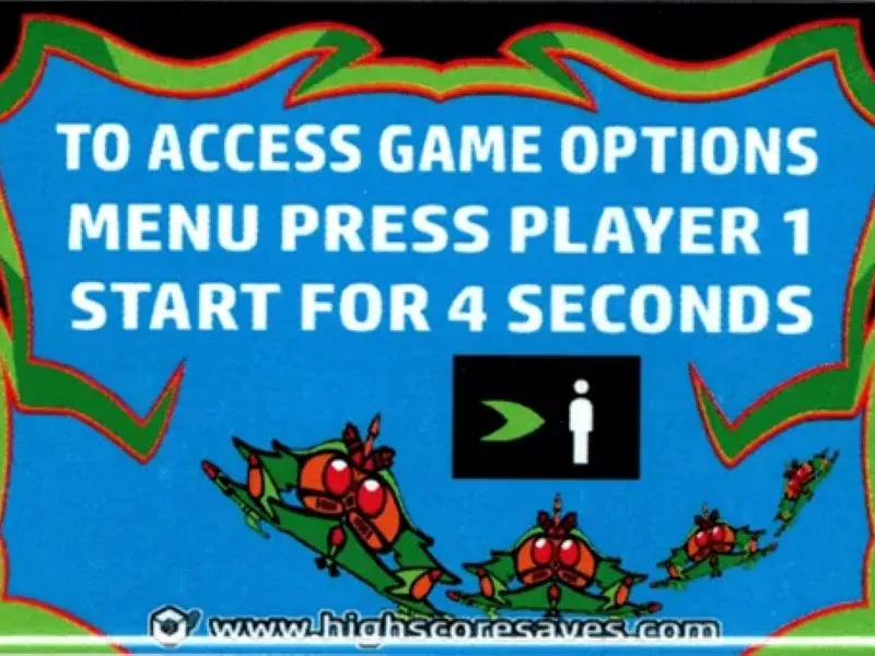 Galaga Instruction Magnet