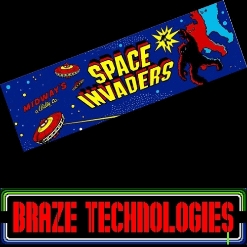 Braze Space Invaders Multigame Free Play and High Score Save Kit Braze Space Invaders Multigame Free Play and High Score Save Kit