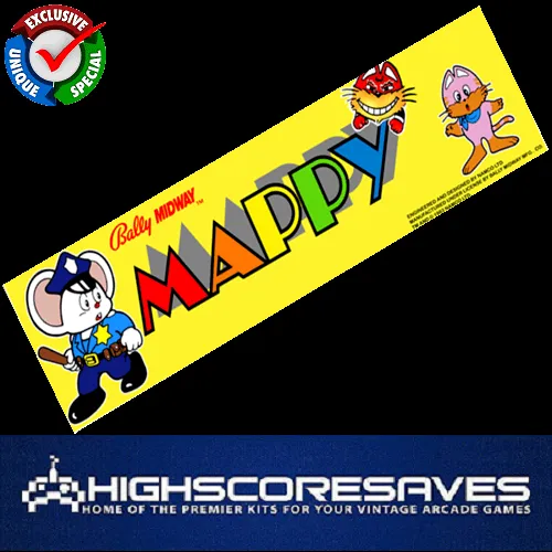 Mappy Free Play and High Score Save Kit Mappy Free Play and High Score Save Kit