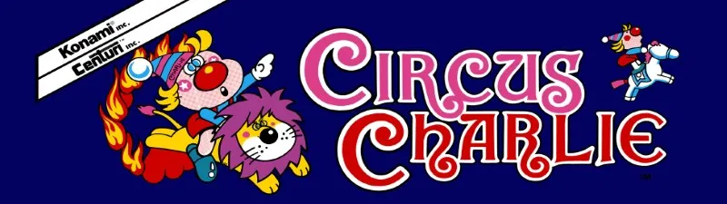 Circus Charlie Free Play and High Score Save Kit installation guide marquee
