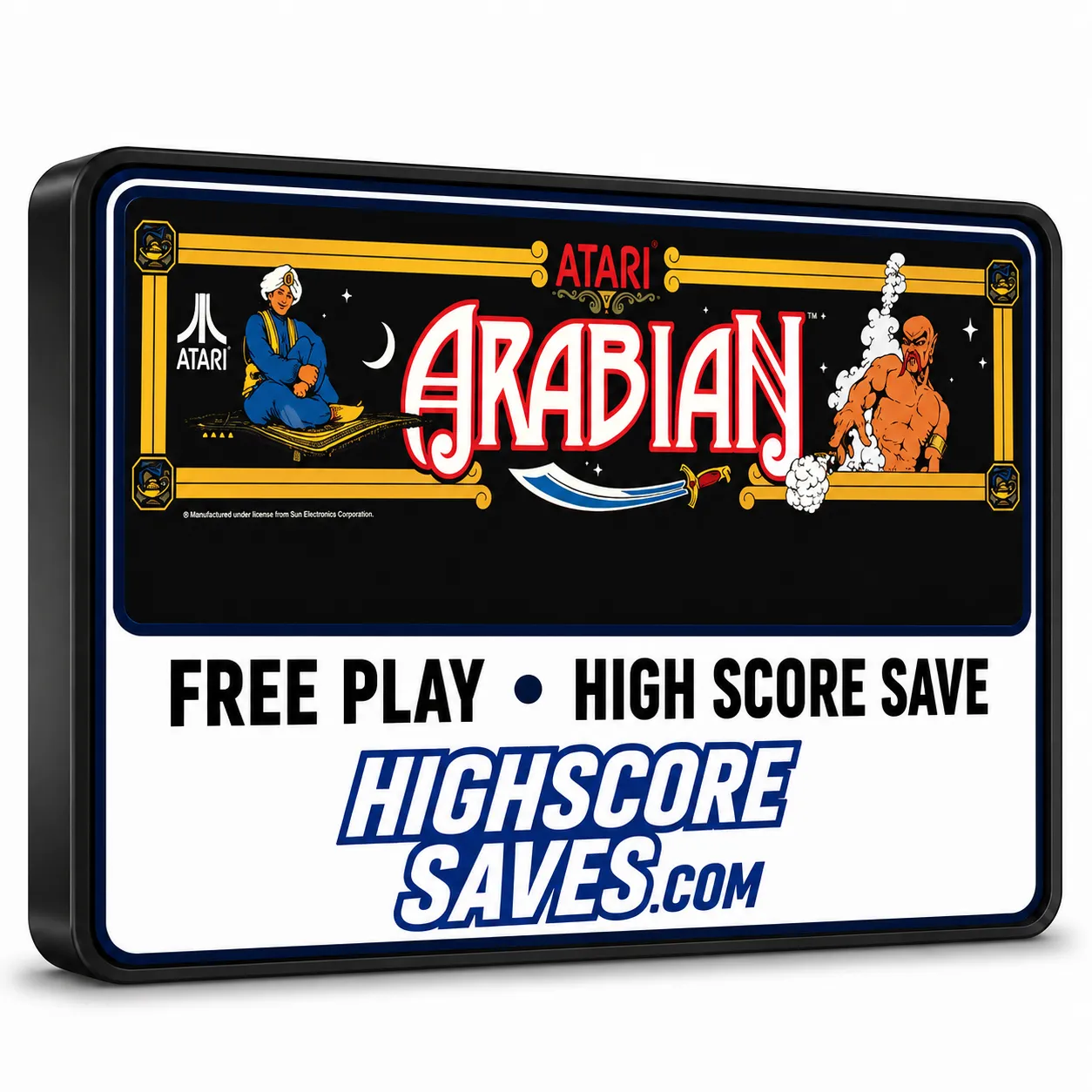 Arabian Arcade Free Play and High Score Save Kit PCB Upgrade