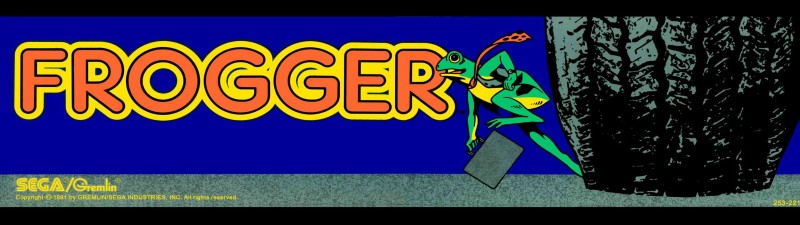 Frogger Free Play and High Score Save Kit installation guide marquee