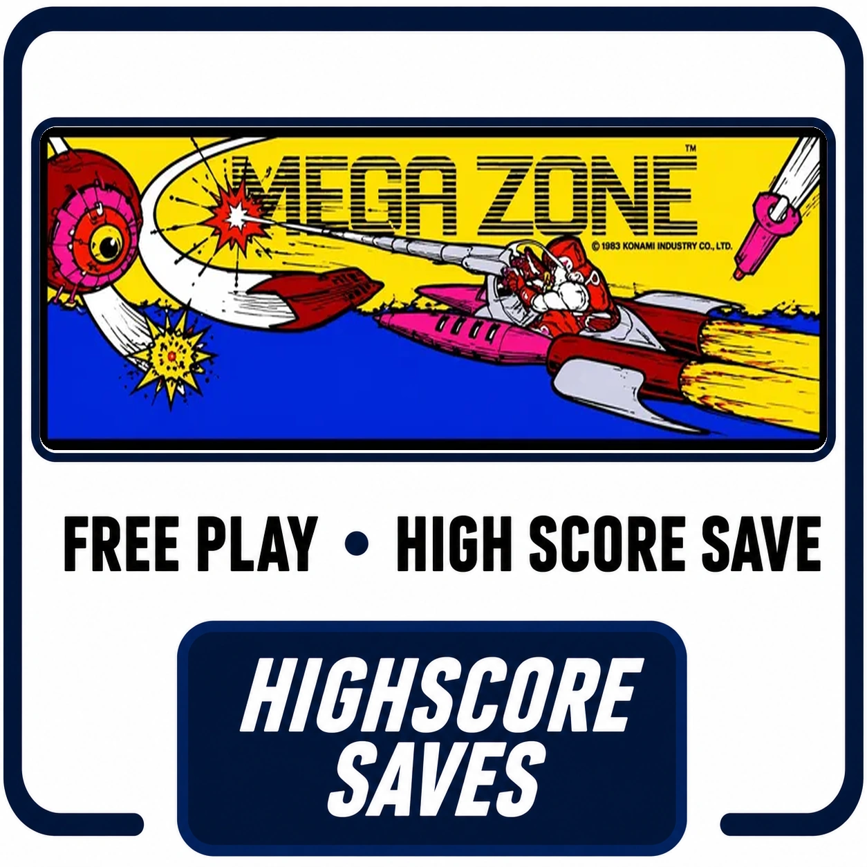 Megazone Free Play and High Score Save Kit