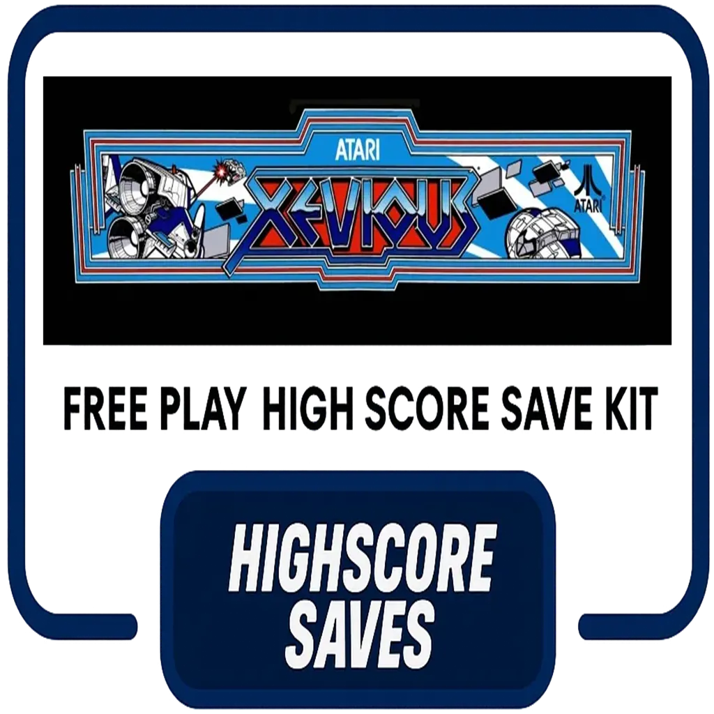 Xevious Free Play and High Score Save Kit