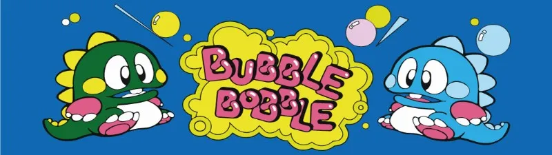Bubble Bobble Free Play and High Score Save Kit installation guide marquee