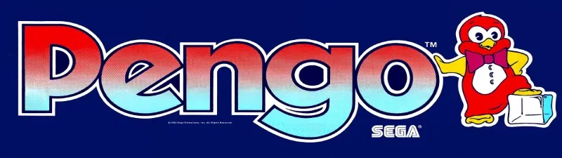 Pengo Free Play and High Score Save Kit installation guide marquee