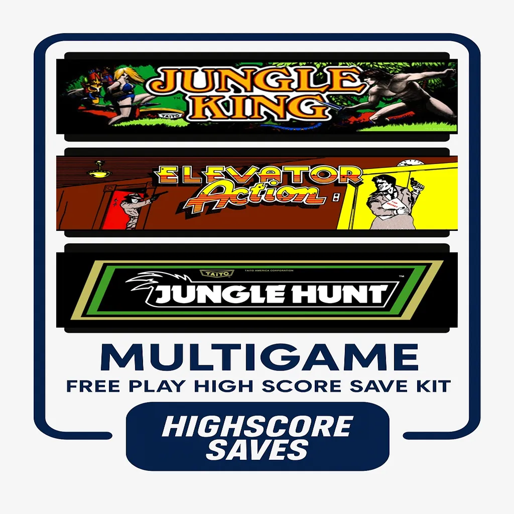 Jungle Hunt | Elevator Action | Taito Multigame Free Play and High Score Save Kit