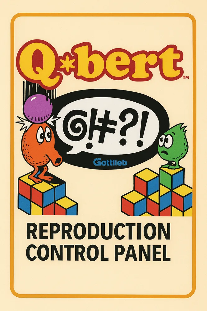 Blank Qbert Reproduction Control Panel Blank Qbert Reproduction Control Panel