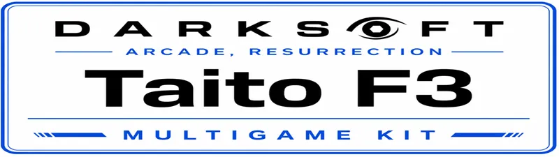 Darksoft Taito F3 Multigame Kit installation guide marquee