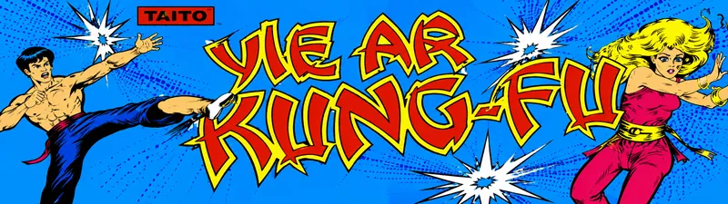 Yie Ar Kung-Fu Free Play and High Score Save Kit installation guide marquee