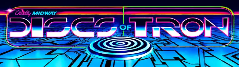 Discs of Tron Free Play and High Score Save Kit installation guide marquee