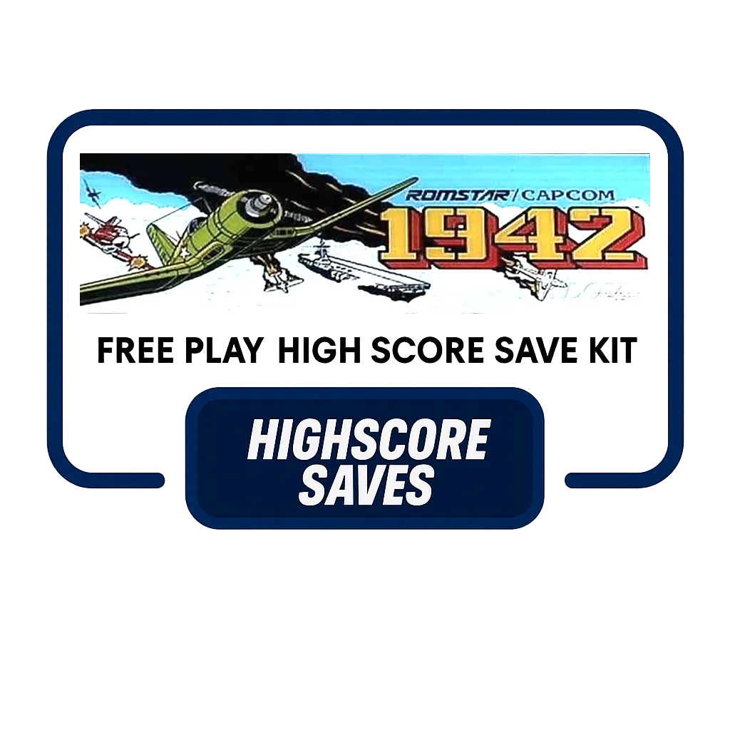 1942 Free Play and High Score Save Kit