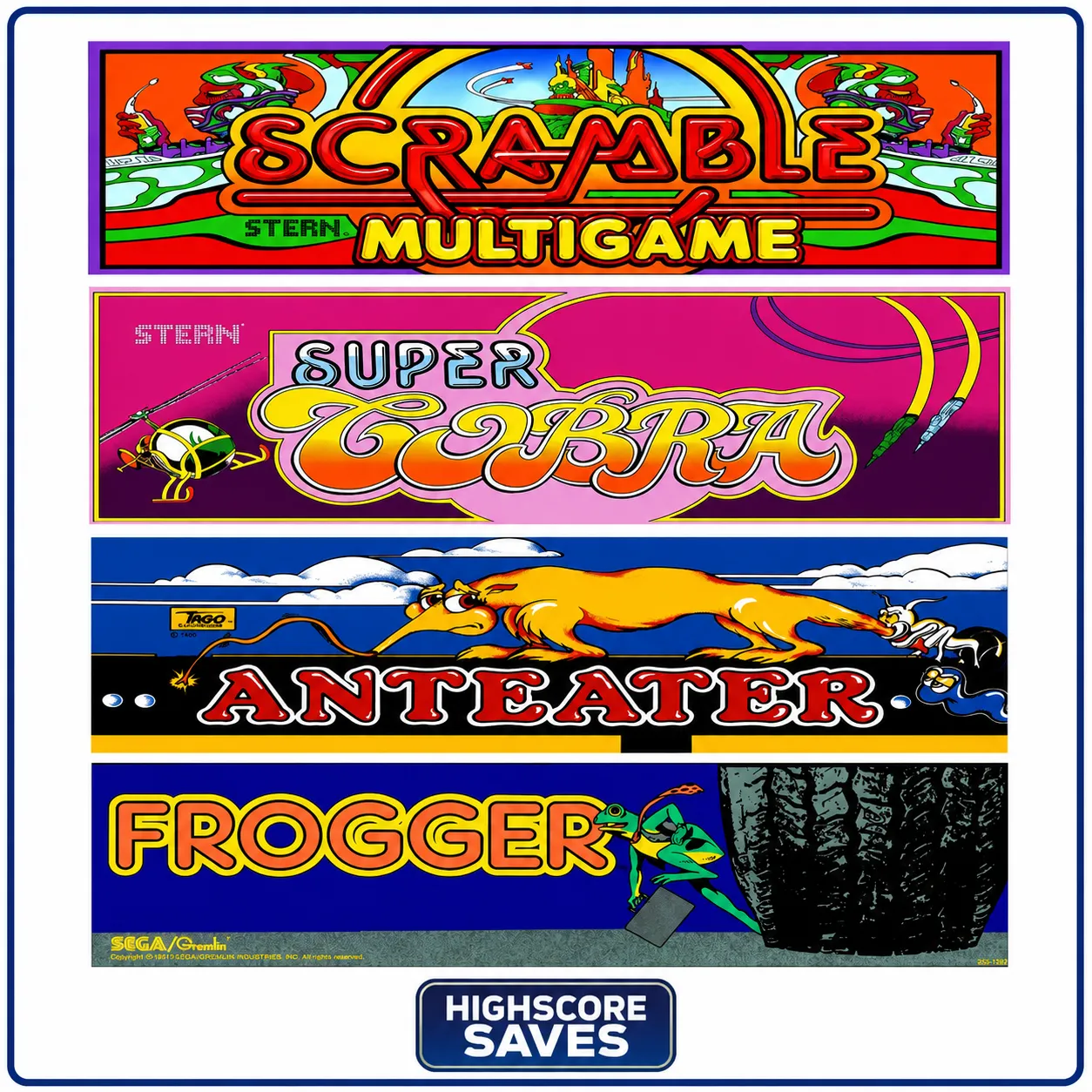 Scramble | Super Cobra Multigame Free Play and High Score Save Kit