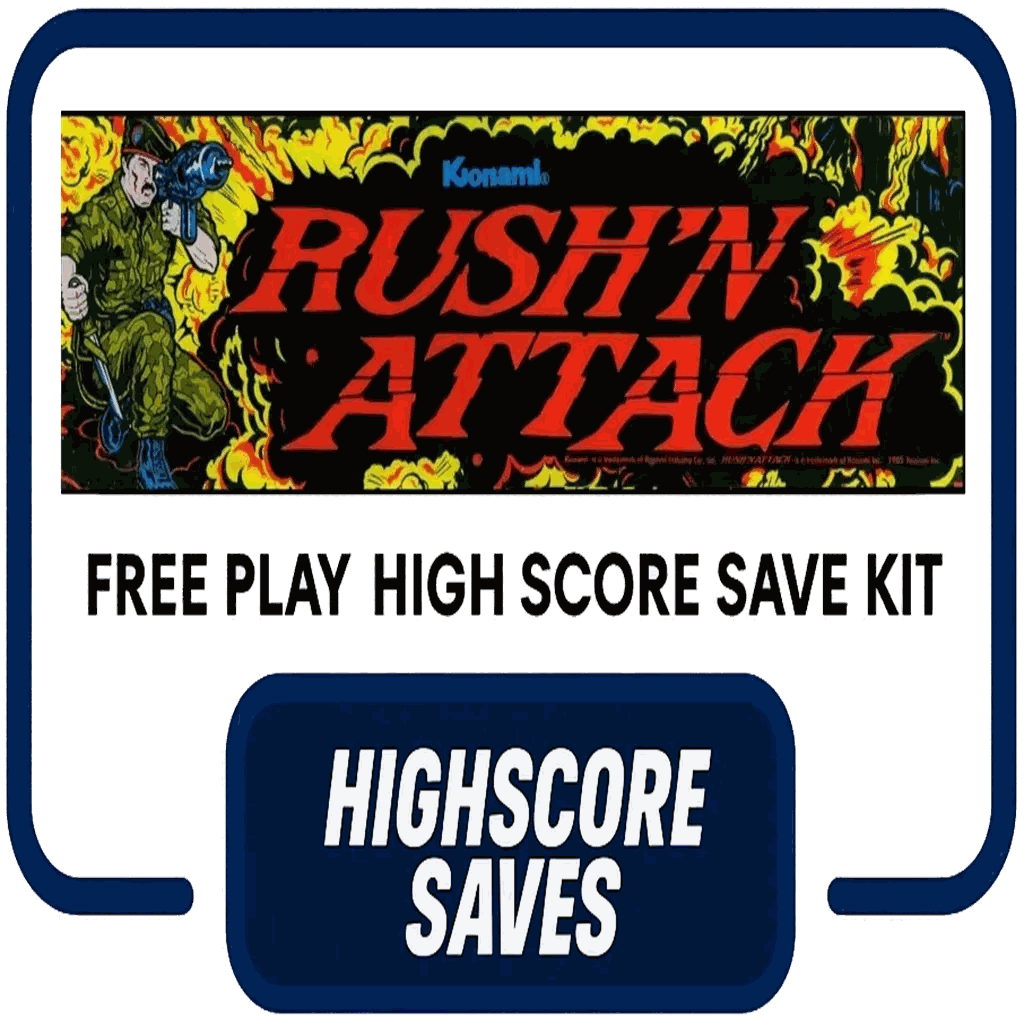 Rush'n Attack | Green Beret Free Play and High Score Save Kit