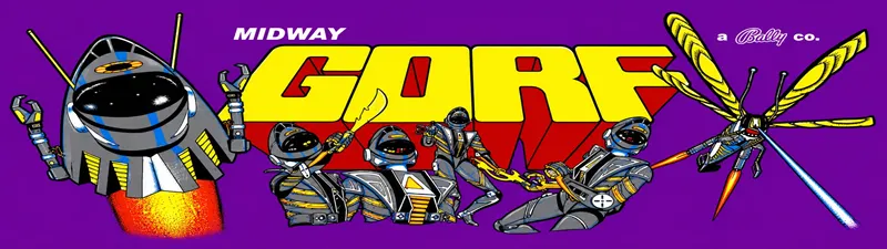 Gorf Free Play and High Score Save Kit installation guide marquee