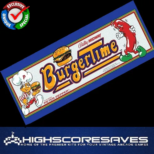 Burgertime Free Play and High Score Save Kit Burgertime Free Play and High Score Save Kit