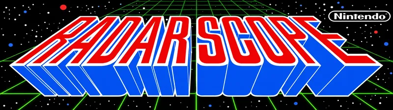 Radar Scope Free Play and High Score Save Kit installation guide marquee