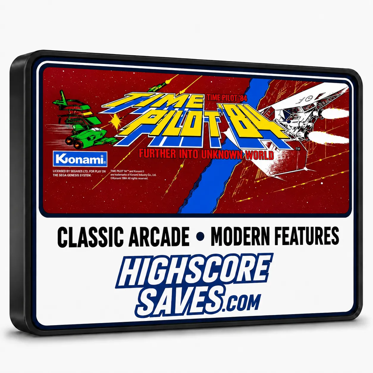 Time Pilot 84 Free Play and High Score Save Kit