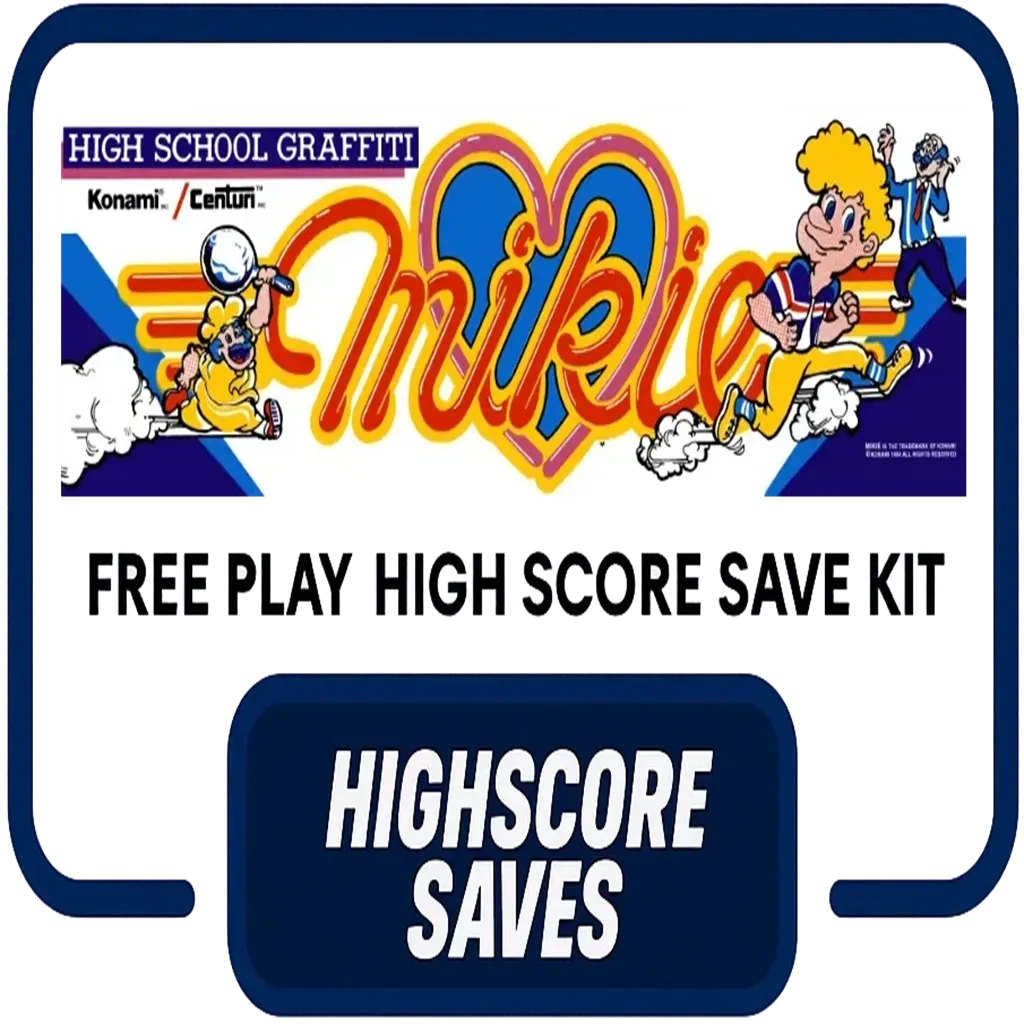 Mikie Free Play and High Score Save Kit