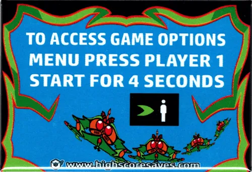 Galaga Instruction Magnet Galaga Instruction Magnet