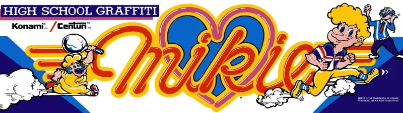 Mikie Free Play and High Score Save Kit installation guide marquee