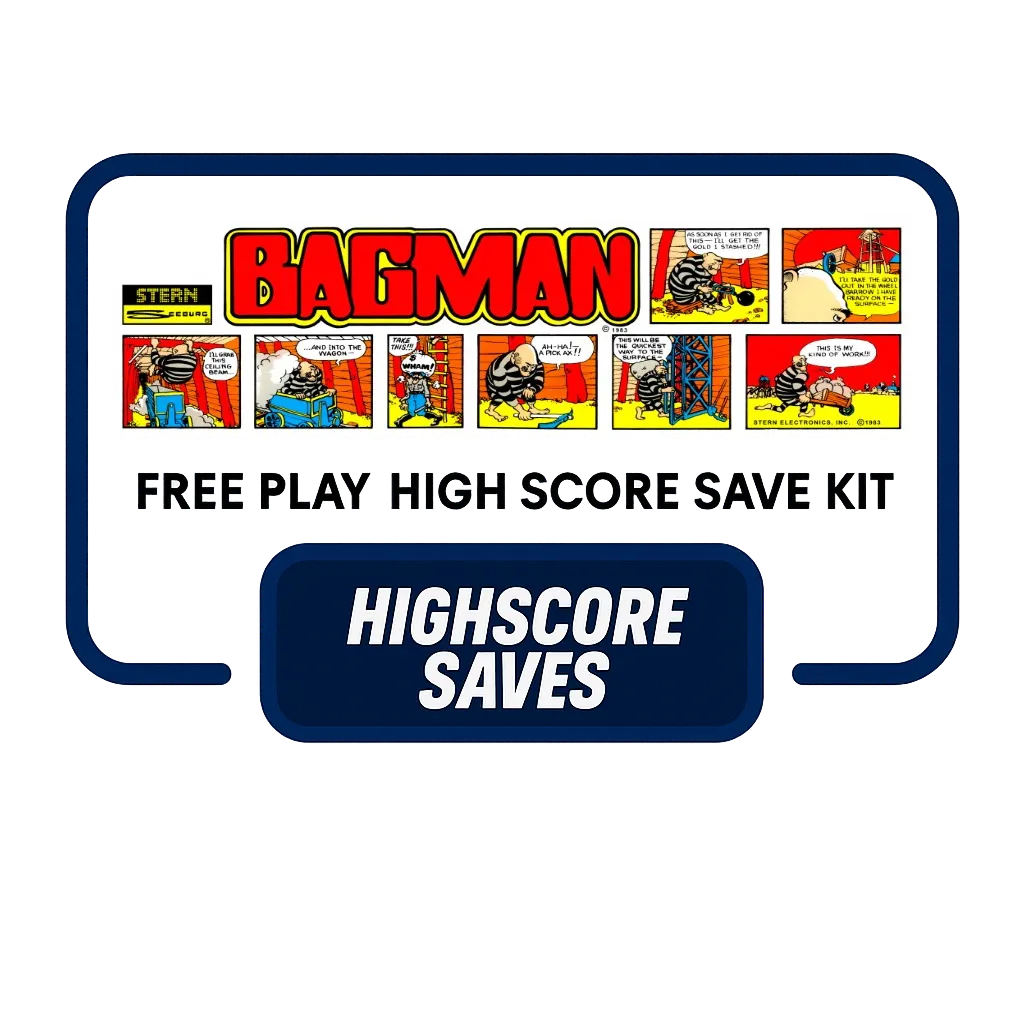 Bagman Free Play and High Score Save Kit Bagman Free Play and High Score Save Kit